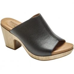 Rockport Vivianne Slide Sandals - Womens Black -Rogan‘s Shoes shop RP CI5099 BLL1 1