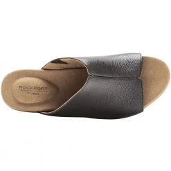 Rockport Vivianne Slide Sandals - Womens Black -Rogan‘s Shoes shop RP CI5099 BLL3 1
