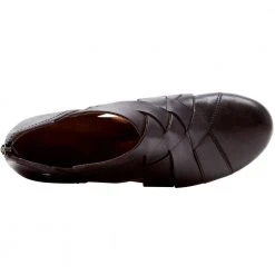 Rockport Ch Laurel Woven Slip On Casual Shoes - Womens Black -Rogan‘s Shoes shop RP CI6228 BLK3