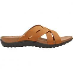 Rockport Ridge Woven Slide Sandals - Womens Tan