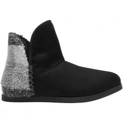 Rockport Slipper Boot Slippers - Womens Black Plaid