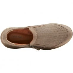 Rockport Cobb Hill Skylar Zip Slip On Womens Casual Shoes Taupe -Rogan‘s Shoes shop RP CI9353 TPE3