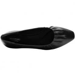Rockport Total Motion Laylani Gathered Womens Casual Shoes Black -Rogan‘s Shoes shop RP CI9381 BLK3