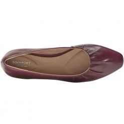 Rockport Total Motion Laylani Gathered Womens Casual Shoes Tawny Port -Rogan‘s Shoes shop RP CI9381 TPT3