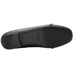 Rockport Zoie Chain Ballet Flat Slip On Casual Shoes - Womens Black -Rogan‘s Shoes shop RP CI9678 BLK4