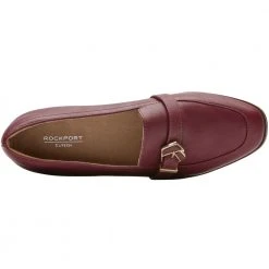 Rockport Susana Knot Loafer Slip On Casual Shoes - Womens Tawny Port -Rogan‘s Shoes shop RP CI9720 TPT3