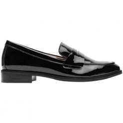 Rockport Sena Penny Loafer Womens Casual Dress Shoes Black Patent