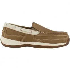Rockport Works Boots Rockport Rk673 Slip On Boat Safety Work Shoes - Womens Tan