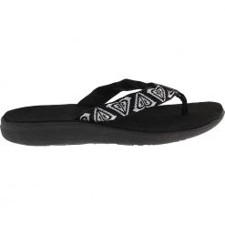 Roxy Lizzie Web Sandals - Womens Black