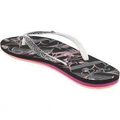Roxy Portofino 3 Flip Flops - Womens Battleship Black -Rogan‘s Shoes shop RX PORTOFI3 BLK3