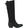 Sofft Sharnell Heel Tall Dress Boots - Womens Black Suede
