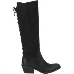 Sofft Sharnell Heel Tall Dress Boots - Womens Black Suede