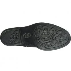 Sofft Sharnell Heel Tall Dress Boots - Womens Black Suede -Rogan‘s Shoes shop S2 0034221 BLS4