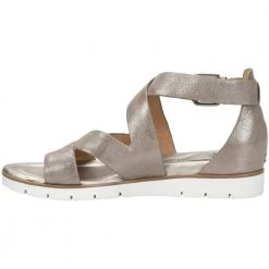 Sofft Mirabelle Slide Sandals - Womens Anthracite Metallic -Rogan‘s Shoes shop S2 1288701 MET3