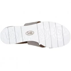 Sofft Mirabelle Slide Sandals - Womens Anthracite Metallic -Rogan‘s Shoes shop S2 1288701 MET4