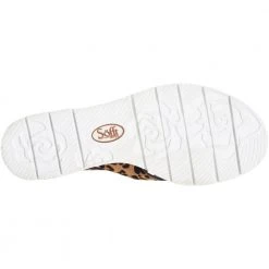 Sofft Mirabelle Slide Sandals - Womens Tan Leopard Black -Rogan‘s Shoes shop S2 1288701 TLB4