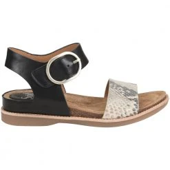 Sofft Bali Sandals - Womens Black Tan Snake