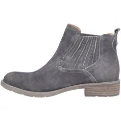 Sofft Bellis 3 Ankle Boots - Womens Grey Suede -Rogan‘s Shoes shop S2 36500 GRS3