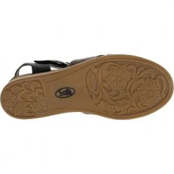 Sofft Bayo Sandals - Womens Black Pewter -Rogan‘s Shoes shop S2 59691 XGY4