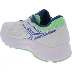 Saucony Cohesion 14 Running Shoes - Womens White Navy Mint -Rogan‘s Shoes shop SC 10628 3 WNY3