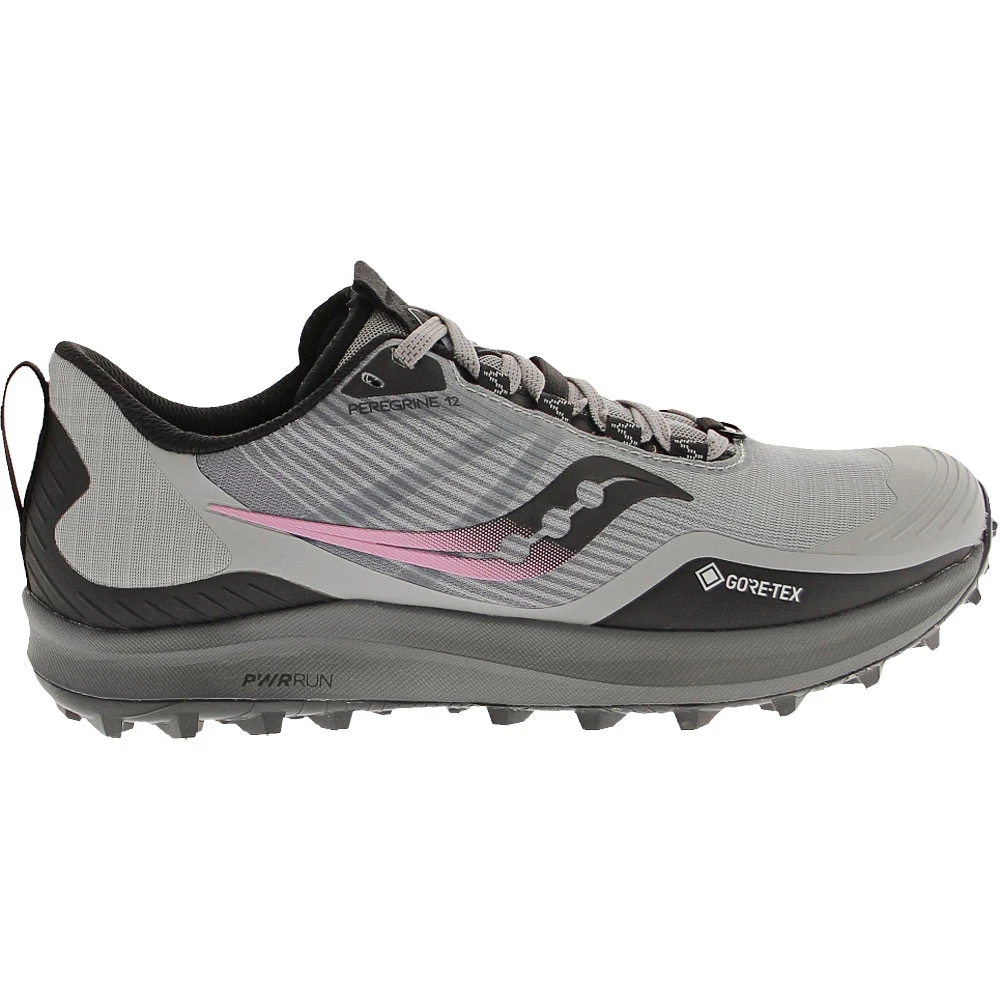 Saucony Peregrine 12 Gtx Trail Running Shoes - Womens Alloy Quartz 1 Saucony Peregrine 12 Gtx Trail Running Shoes - Womens Alloy Quartz