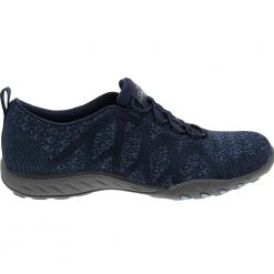 Skechers Breathe Easy Infiknity Slip On Casual Shoes - Womens Navy