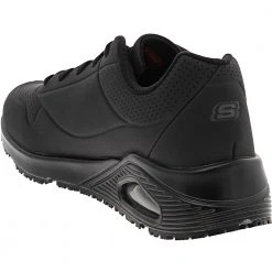 Skechers Work Uno SR Womens Non-Safety Toe Work Shoes Black -Rogan‘s Shoes shop SK 108021 BLK3