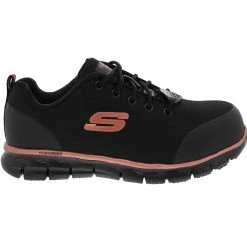 Skechers Work Chiton Safety Toe Work Shoes - Womens Black