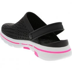 Skechers Foamies Go Walk 5 Astonished Clogs - Womens Black White -Rogan‘s Shoes shop SK 111103 BWH3