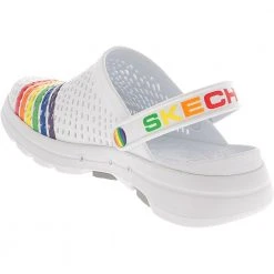 Skechers Go Walk 5 Pride Clogs - Womens White -Rogan‘s Shoes shop SK 111141 WHT3