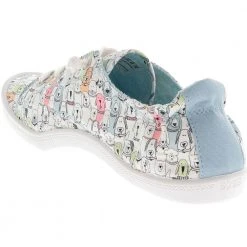 Skechers Beach Bingo Wag Party Lifestyle Shoes - Womens White -Rogan‘s Shoes shop SK 113578 WHT3