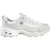 Skechers Dlites Fresh Start Lifestyle Shoes - Womens White Silver