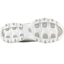 Skechers Dlites Bright Sky Running Shoes - Womens White Silver -Rogan‘s Shoes shop SK 11933 WHT4