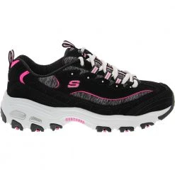 Skechers Dlites Me Time Lifestyle Shoes - Womens Black Pink