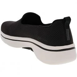 Skechers Go Walk Arch Fit Grate Walking Shoes - Womens Black White -Rogan‘s Shoes shop SK 124401 BWH3
