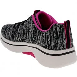 Skechers Go Walk Arch Fit Walking Shoes - Womens Black Hot Pink -Rogan‘s Shoes shop SK 124410 XPK3