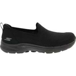 Skechers Go Walk 6 Clear Virtue Walking Shoes - Womens Black Black