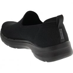 Skechers Go Walk 6 Clear Virtue Walking Shoes - Womens Black Black -Rogan‘s Shoes shop SK 124505 XXX3