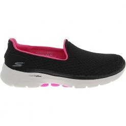 Skechers Go Walk 6 Walking Shoes - Womens Black Hot Pink