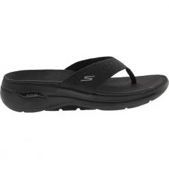 Skechers Go Walk Arch Fit Dazzle Womens Sandals Black Black