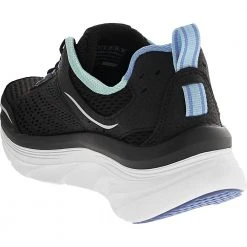 Skechers Dlux Walker Infinite M Walking Shoes - Womens Black Blue -Rogan‘s Shoes shop SK 149023 XBL3