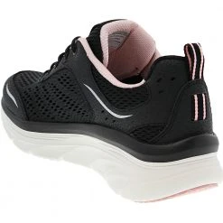 Skechers Dlux Walker Infinite M Walking Shoes - Womens Black Pink -Rogan‘s Shoes shop SK 149023 XPK3