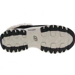 Skechers D Lites Lifestyle Shoes - Womens Black White -Rogan‘s Shoes shop SK 149783 BWH4