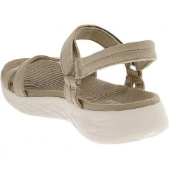 Skechers On The Go 600 Brillian Slide Sandals - Womens Natural -Rogan‘s Shoes shop SK 15316 NAT3