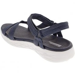 Skechers On The Go 600 Brillian Slide Sandals - Womens Navy -Rogan‘s Shoes shop SK 15316 NVY3