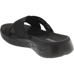 Skechers On The Go 600 Glistening Sandals - Womens Black -Rogan‘s Shoes shop SK 16259 XXX3