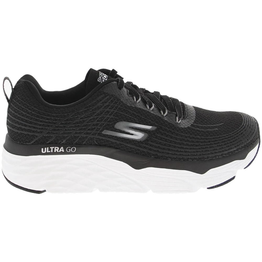 Skechers Max Cushion Elite Walking Shoes - Womens Black White 1 Skechers Max Cushion Elite Walking Shoes - Womens Black White