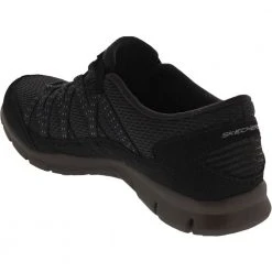 Skechers Gratis Strolling Lifestyle Shoes - Womens Black -Rogan‘s Shoes shop SK 22823 BLK3