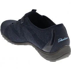 Skechers Breathe Easy Opportuni Slip On Casual Shoes - Womens Navy -Rogan‘s Shoes shop SK 23855 NVY3
