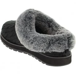 Skechers Keepsakes Ice Angel Slippers - Womens Black -Rogan‘s Shoes shop SK 31204 BLK3
